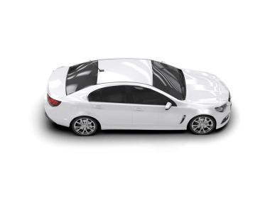 Modern araba beyaz arka planda izole edilmiş. 3d illüstrasyon. 