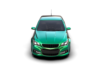 Modern araba beyaz arka planda izole edilmiş. 3d illüstrasyon. 