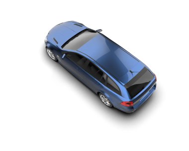 Modern araba arka planda izole edilmiş. 3d resimleme