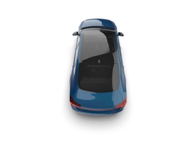 Modern araba arka planda izole edilmiş. 3d resimleme