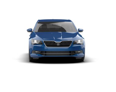 Modern araba arka planda izole edilmiş. 3d görüntüleme - illüstrasyon