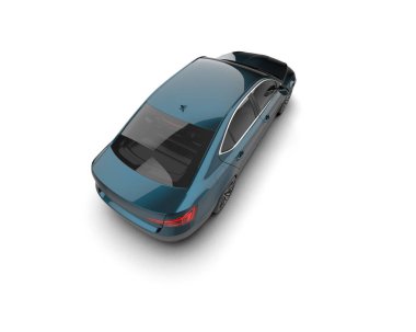 Modern araba arka planda izole edilmiş. 3d görüntüleme - illüstrasyon
