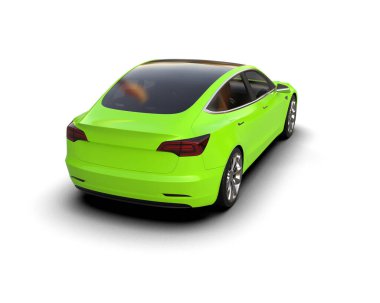 Modern araba arka planda izole edilmiş. 3d görüntüleme - illüstrasyon