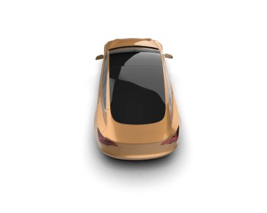 modern araba beyaz arkaplanda izole edildi