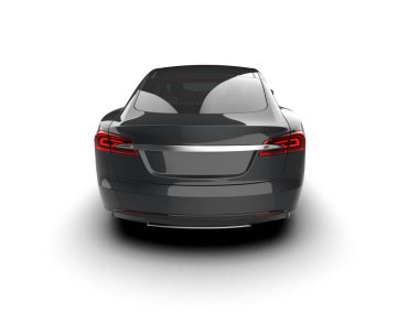 Modern araba arka planda izole edilmiş. 3d görüntüleme - illüstrasyon