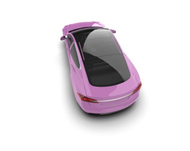 Modern araba arka planda izole edilmiş. 3d görüntüleme - illüstrasyon