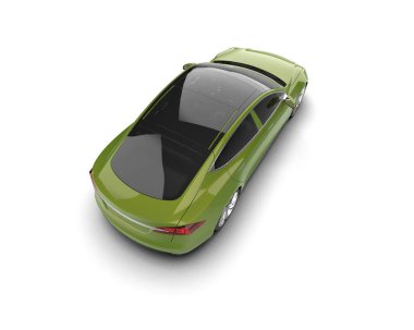 Modern araba arka planda izole edilmiş. 3d görüntüleme - illüstrasyon