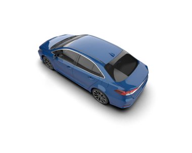 Modern araba arka planda izole edilmiş. 3d görüntüleme - illüstrasyon