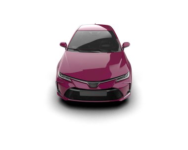 Modern araba arka planda izole edilmiş. 3d görüntüleme - illüstrasyon