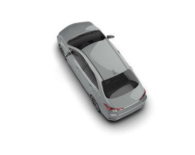 Modern araba arka planda izole edilmiş. 3d görüntüleme - illüstrasyon