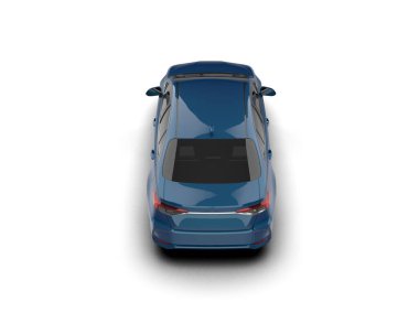 Modern araba arka planda izole edilmiş. 3d görüntüleme - illüstrasyon