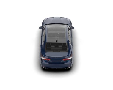 Üç boyutlu illüstrasyon. Modern araba beyaz arkaplanda izole edildi. 