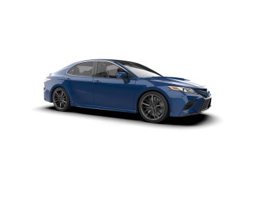 Üç boyutlu illüstrasyon. Modern araba beyaz arkaplanda izole edildi. 