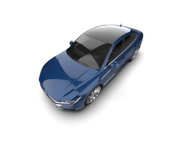 Üç boyutlu illüstrasyon. Modern araba beyaz arkaplanda izole edildi. 