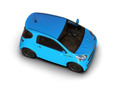 Üç boyutlu illüstrasyon. Modern araba beyaz arkaplanda izole edildi. 