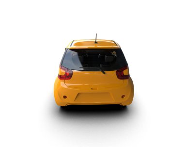 Üç boyutlu illüstrasyon. Modern araba beyaz arkaplanda izole edildi. 