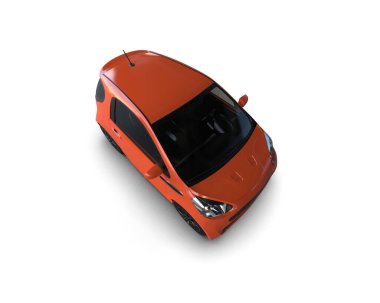 Üç boyutlu illüstrasyon. Modern araba beyaz arkaplanda izole edildi. 