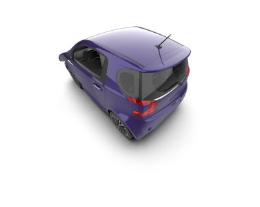 Üç boyutlu illüstrasyon. Modern araba beyaz arkaplanda izole edildi. 