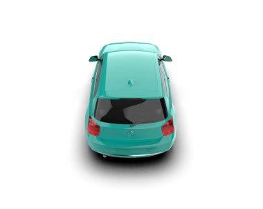 Üç boyutlu illüstrasyon. Modern araba beyaz arkaplanda izole edildi. 