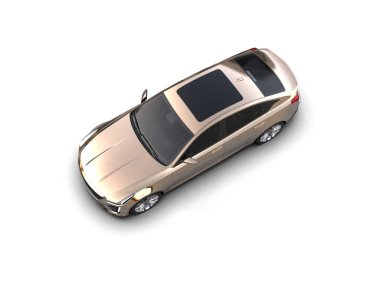 Beyaz arkaplandaki araba