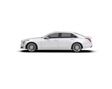 Beyaz arka planda modern lüks bir araba.
