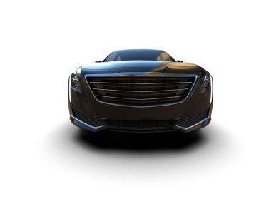 Arka planda modern lüks araba. 3d oluşturma