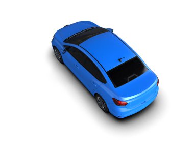 Üç boyutlu illüstrasyon. Modern araba beyaz arkaplanda izole edildi. 