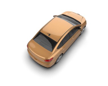 Üç boyutlu illüstrasyon. Modern araba beyaz arkaplanda izole edildi. 