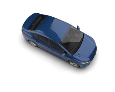 Üç boyutlu illüstrasyon. Modern araba beyaz arkaplanda izole edildi. 