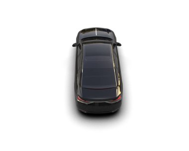 Üç boyutlu illüstrasyon. Modern araba beyaz arkaplanda izole edildi. 