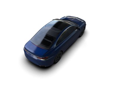 Üç boyutlu illüstrasyon. Modern araba beyaz arkaplanda izole edildi. 