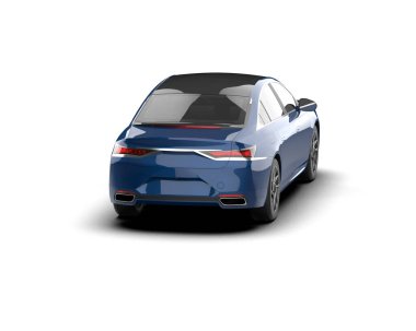 Üç boyutlu illüstrasyon. Modern araba beyaz arkaplanda izole edildi. 