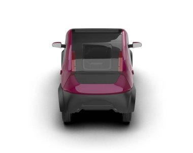 Modern araba beyaz arka planda izole edilmiş. 3d illüstrasyon. 