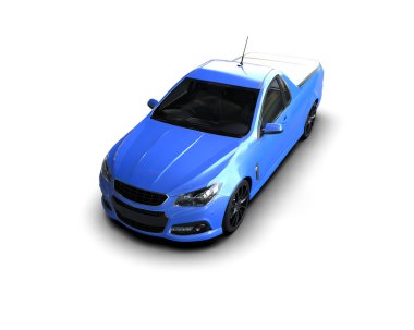 Modern araba beyaz arka planda izole edilmiş. 3d illüstrasyon. 