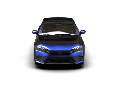 Üç boyutlu illüstrasyon. Modern araba beyaz arkaplanda izole edildi. 