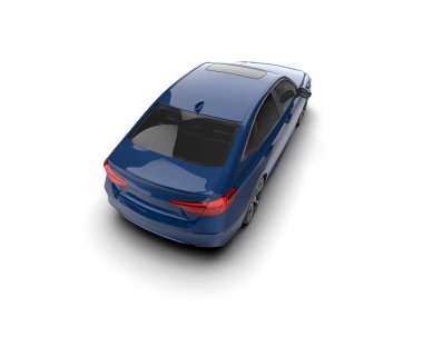 Üç boyutlu illüstrasyon. Modern araba beyaz arkaplanda izole edildi. 