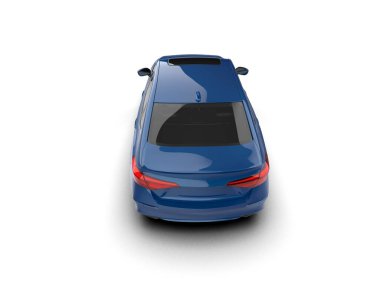 Üç boyutlu illüstrasyon. Modern araba beyaz arkaplanda izole edildi. 