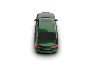 Üç boyutlu illüstrasyon. Modern araba beyaz arkaplanda izole edildi. 