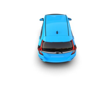 Üç boyutlu illüstrasyon. Modern araba beyaz arkaplanda izole edildi. 