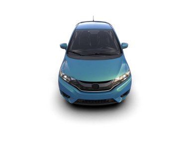 Üç boyutlu illüstrasyon. Modern araba beyaz arkaplanda izole edildi. 