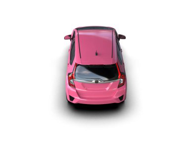 Üç boyutlu illüstrasyon. Modern araba beyaz arkaplanda izole edildi. 