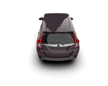 Üç boyutlu illüstrasyon. Modern araba beyaz arkaplanda izole edildi. 