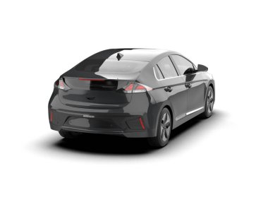 Üç boyutlu illüstrasyon. Modern araba beyaz arkaplanda izole edildi. 