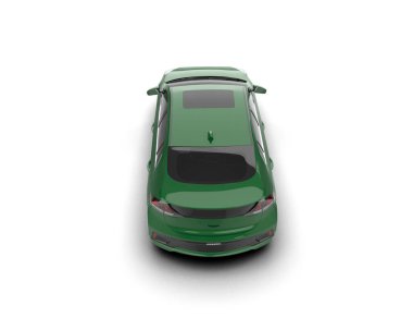 Üç boyutlu illüstrasyon. Modern araba beyaz arkaplanda izole edildi. 