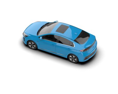 Üç boyutlu illüstrasyon. Modern araba beyaz arkaplanda izole edildi. 