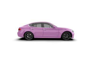 Üç boyutlu illüstrasyon. Modern araba beyaz arkaplanda izole edildi. 