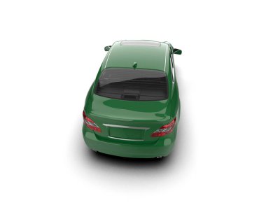 Üç boyutlu illüstrasyon. Modern araba beyaz arkaplanda izole edildi. 