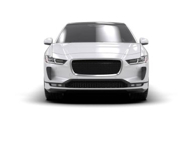 Üç boyutlu illüstrasyon. Modern araba beyaz arkaplanda izole edildi. 