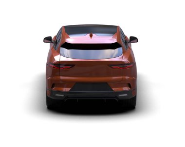 Üç boyutlu illüstrasyon. Modern araba beyaz arkaplanda izole edildi. 