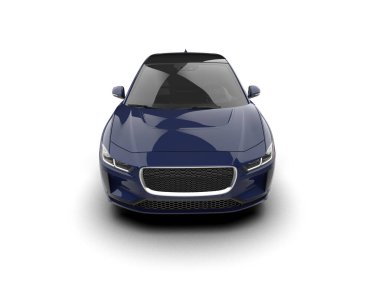 Üç boyutlu illüstrasyon. Modern araba beyaz arkaplanda izole edildi. 